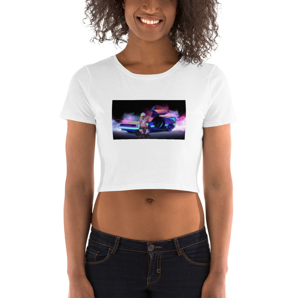 The Mandahoerian & The DeLorean Crop Tee
